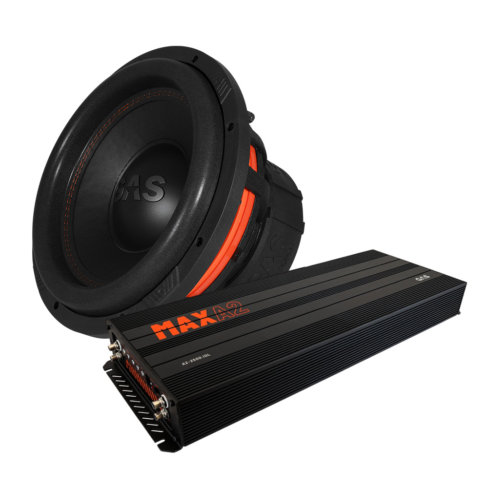GAS MAX S1-12D1 & MAX A2-2500.1DL, bassopaketti