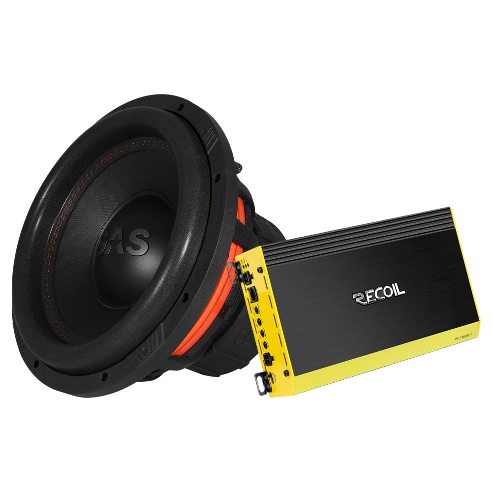 GAS MAX S1-12D2 Recoil RL1600.1:n kanssa, 1x12