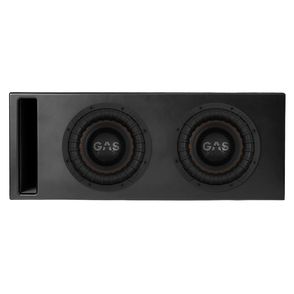 Portattu 2x10 tuuman Comp-kotelo kahdella GAS MAX S2-10D2 -kaiuttimella