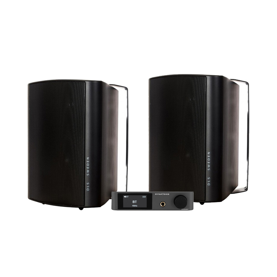 Dynavoice CA802BT & DLS MB5i ulkokaiuttimet, musta