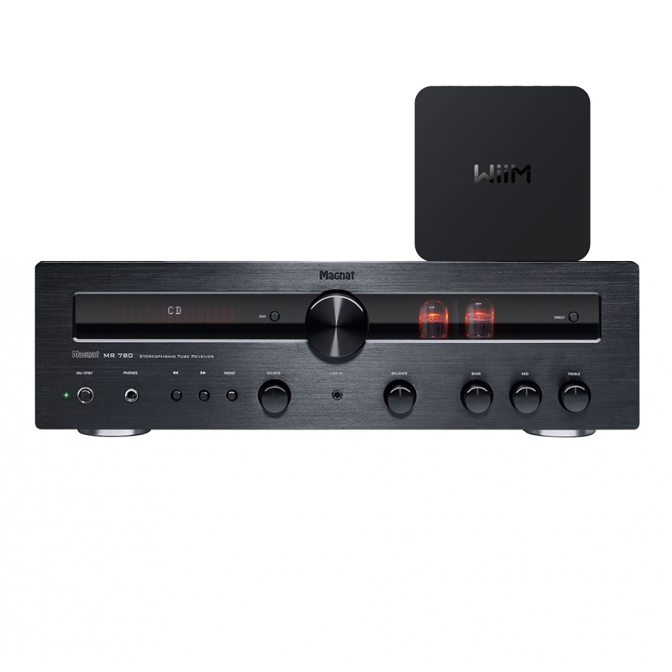 Magnat MR780 stereovahvistin Wiim Pro -verkkovirtalähteellä