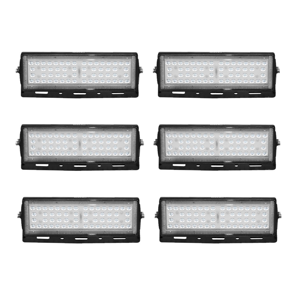 6-pack Nizled 70 grader LED Light 70W, arbetsljuspaket