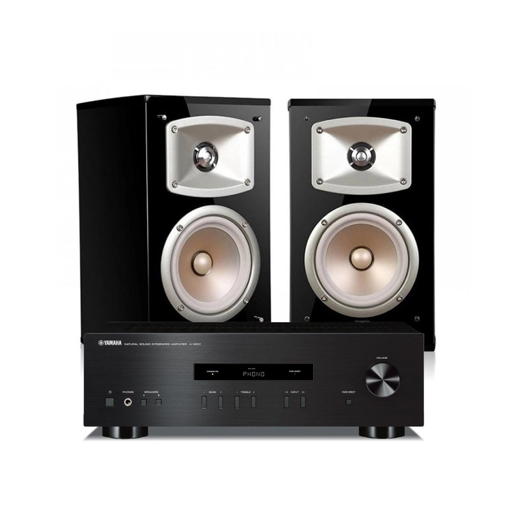 Yamaha NS-333 ja A-S201 MK II, kompakti stereopaketti