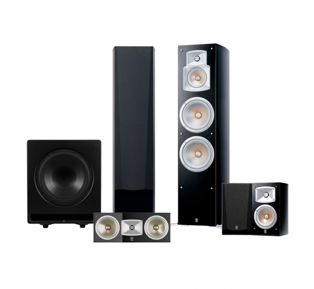 Yamaha NS-777 surroundjärjestelmä subwooferilla, 5.1 kotiteatteripaketti