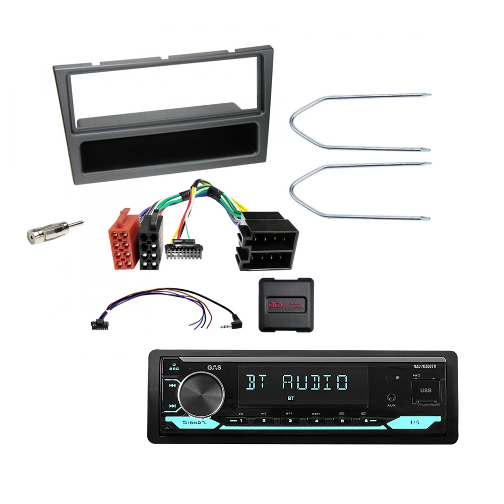 GAS MAD M130-BTN autostereopakkaus Opel 1997-2006, musta/harmaa	