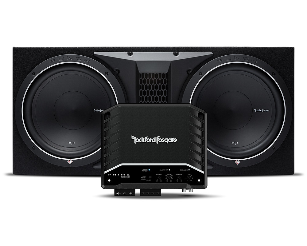 Rockford Fosgate P1-2x12 & Rockford Fosgate R2-500X1