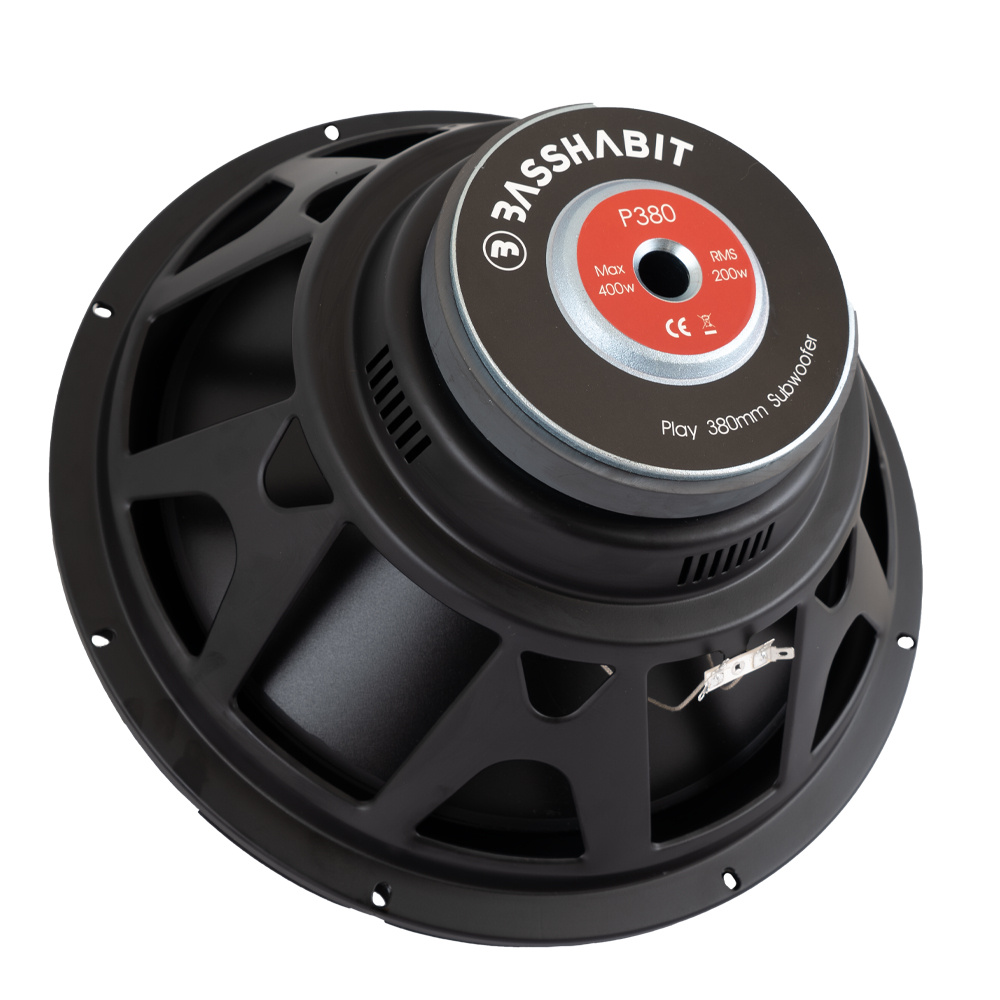 2-pack Bass Habit P380 i baslåda & SPL ELITE 1200.1DF, baspaket