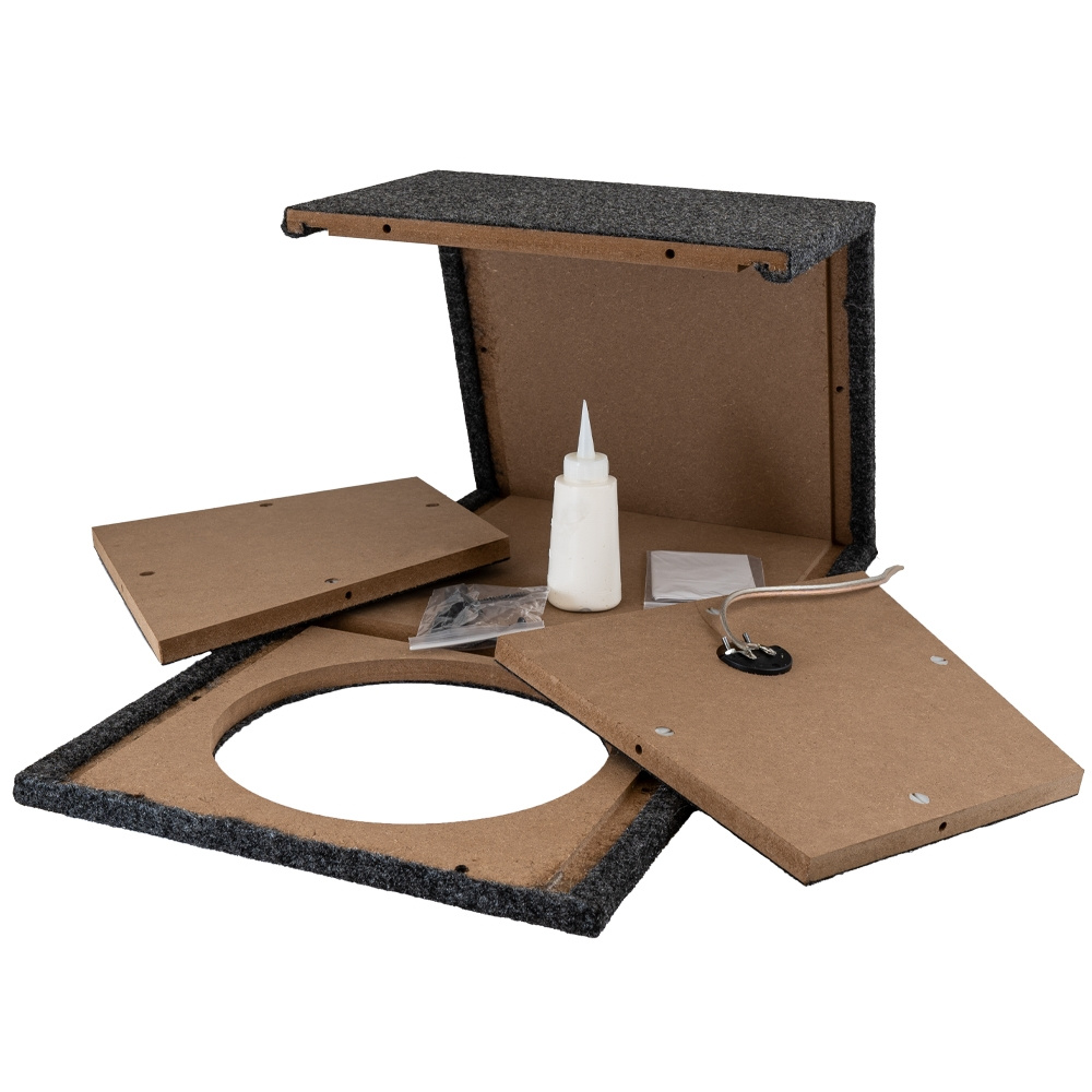 DLS PE10.D2 suljettu bassokotelo rakennussarjana vahvistimella