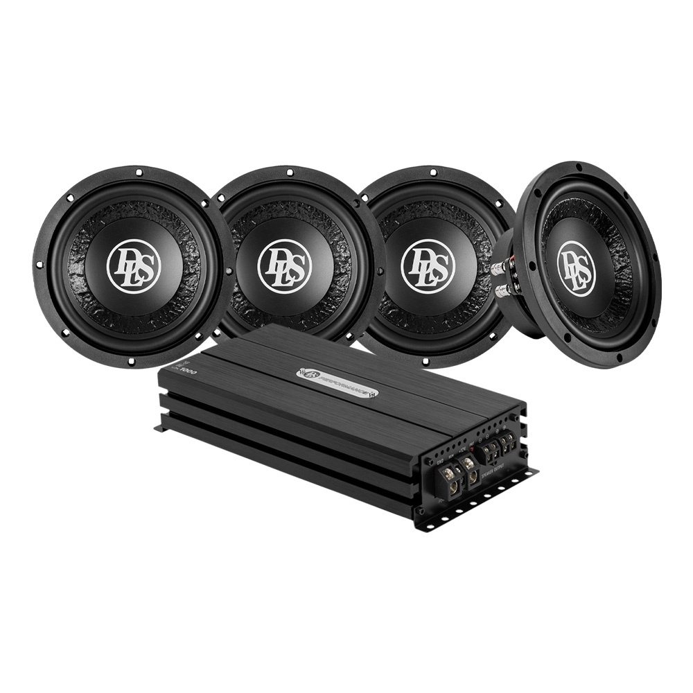 4-pack DLS PE8.D2 PE1.1000:n kanssa, 4x8 tuuman bassopaketti