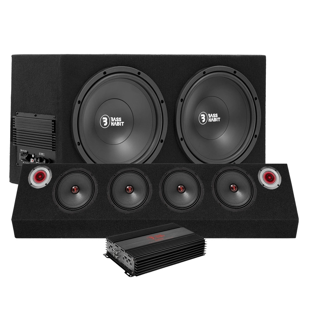 Bass Habit PL212A Rebel-raggar-laudan ja vahvistimen kanssa