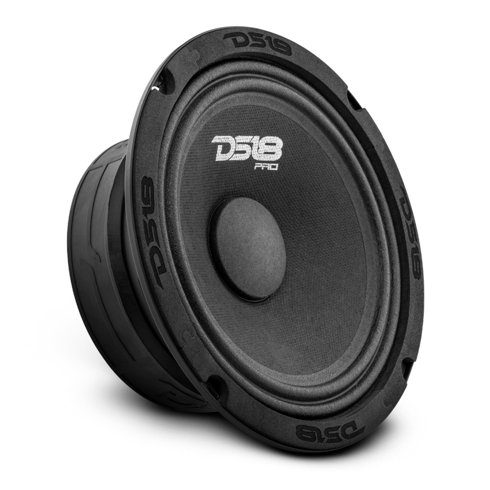 4-pakkaus DS18 PRO-GM6.4 & Bass Habit SPL ELITE 225.4DF