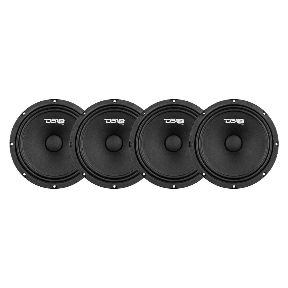 4-pack DS18 PRO-GM8.4, 8 tuuman keskiäänikaiutin