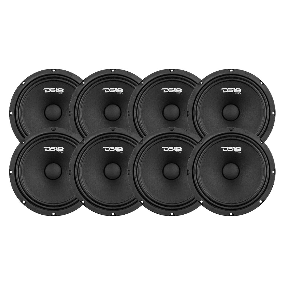 4-pack DS18 PRO-GM8.4, 8 tuuman keskiäänikaiutin