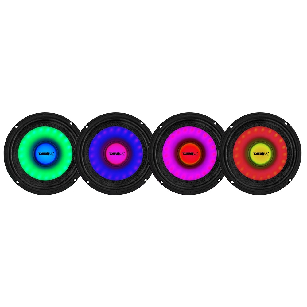 4-pack DS18 PRO-X6.4RGB, 6,5 tuuman RGB LED-keskiäänet