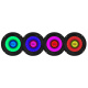 4-pack DS18 PRO-X6.4RGB, 6,5 tuuman RGB LED-keskiäänet 4-pack DS18 PRO-X6.4RGB, 6,5 tuuman RGB LED-keskiäänet