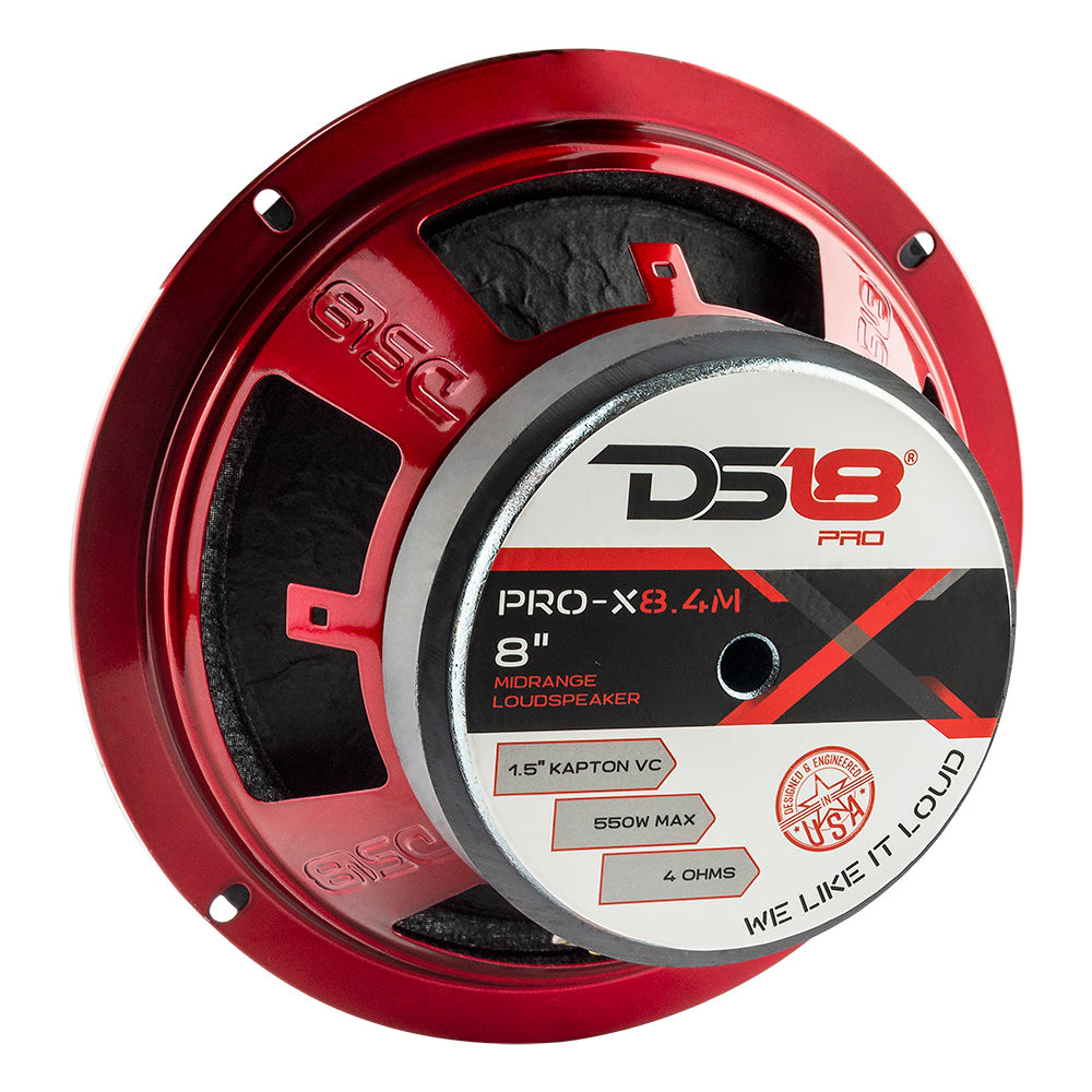 4-pack DS18 PRO-X8.4M, 8 tuuman keskiäänikohdistin