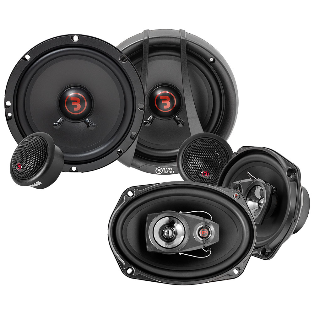 Bass Habit Rebel, etu- ja takakaiuttimet