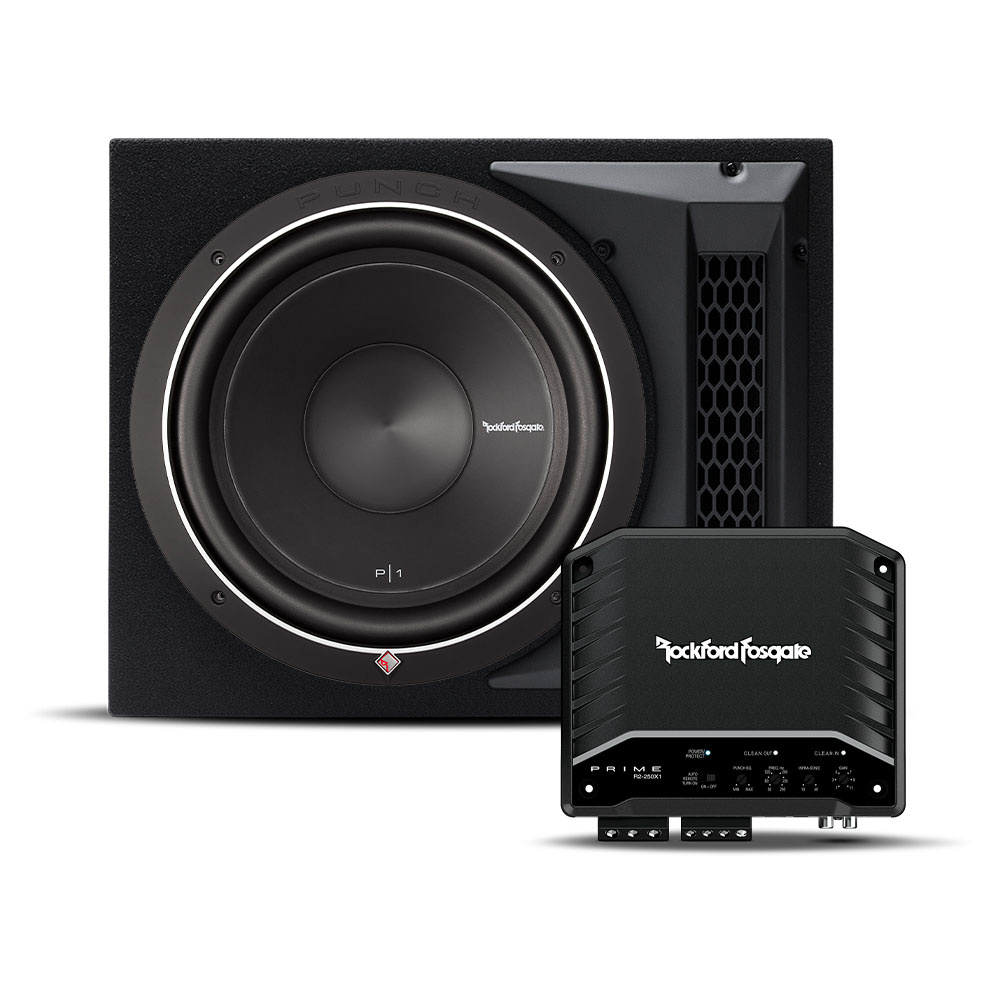 Rockford Fosgate P1-1X12 & R2-250X1, bassopaketti
