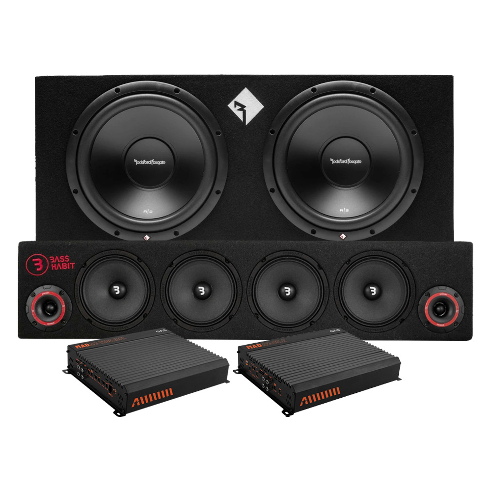 Rockford Fosgate R2-2X12 SPL64:llä, raggarpaketti