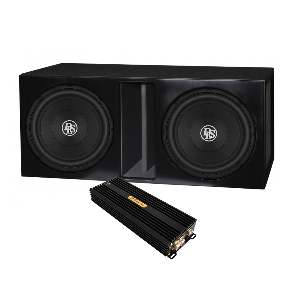 2-pakkaus DLS RCW12.D2 laatikossa Signature S1, bassopaketti