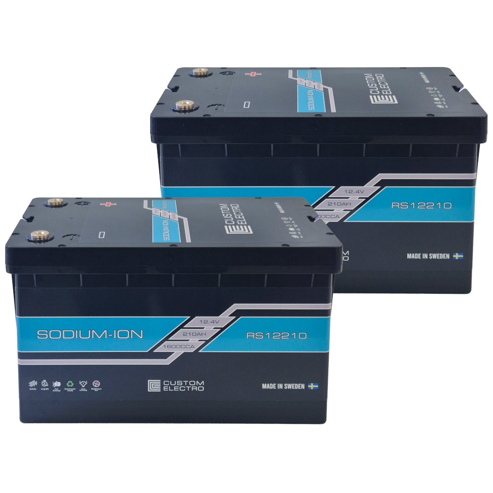 Akkupaketti, 2 kpl CustomElectro RS 12-210 Sodium-Ion