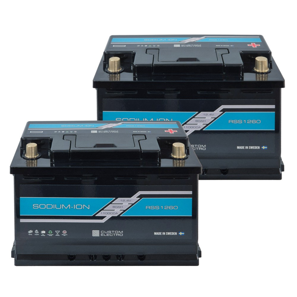 Akkupaketti, 2 kpl CustomElectro RSS v2 12-60 Sodium-Ion