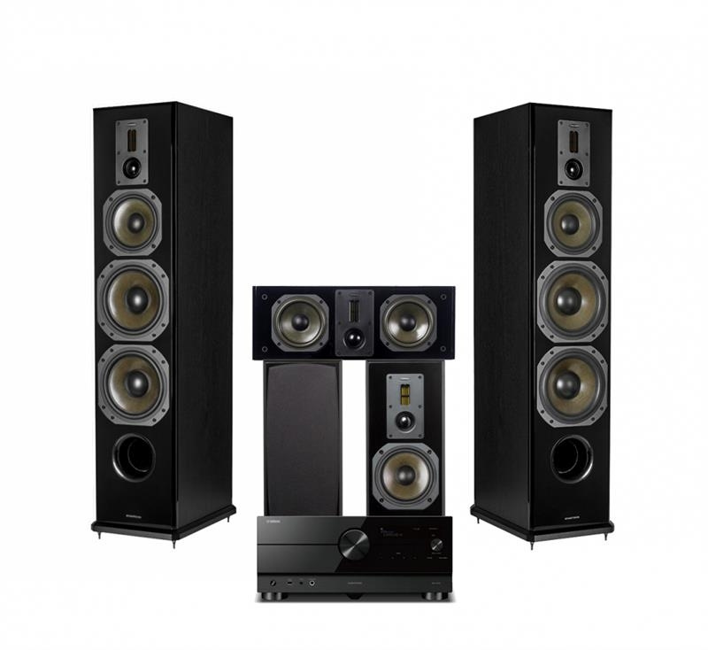 Yamaha RX-A4A Dynavoice Definition -kaiuttimilla, 5.1 kotiteatteripaketti