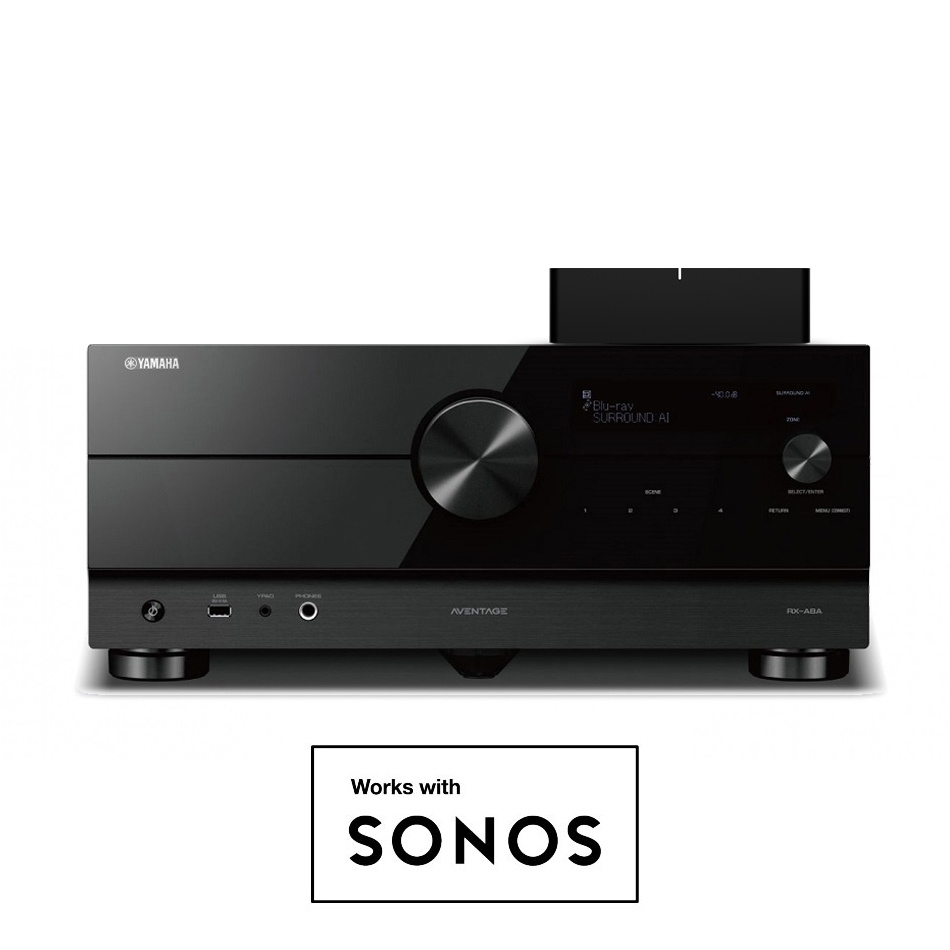 Yamaha Aventage RX-A8A Sonos Portin kanssa
