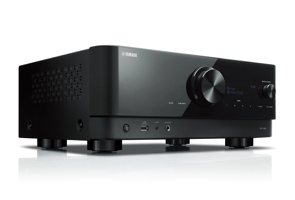 Yamaha RX-V6A & DLS Flatbox D-One On-Wall 5.0 hemmabiopaket, vit