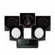 Yamaha RX-V6A & DLS Flatbox D-One 5.0 hemmabiopaket, pianosvart Yamaha RX-V6A & DLS Flatbox D-One 5.0 hemmabiopaket, pianosvart