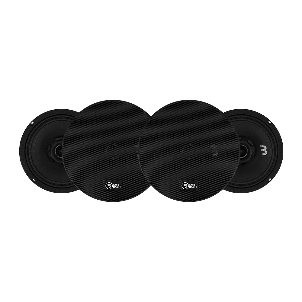 4-pack Bass Habit SPL Elite SE165CX, 6,5 tuuman koaksiaalikaiutin