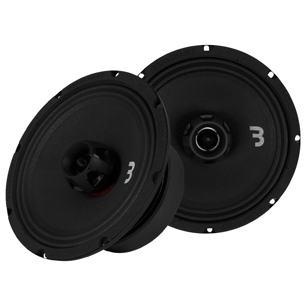 2-pack Bass Habit SPL Elite SE200CX, 8 tuuman koaksiaalikaiuttimet