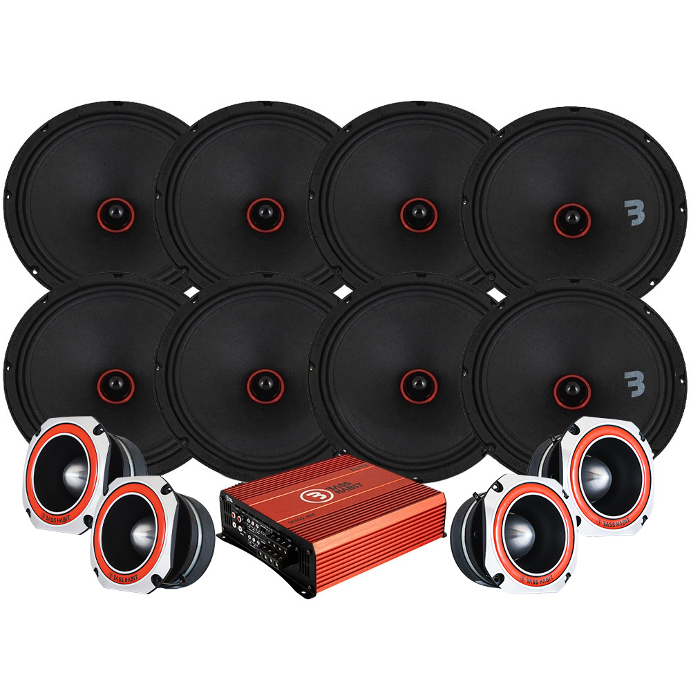 Bass Habit SPL Elite SE200M & SE45T SPL-paketti vaiheilla, suuri