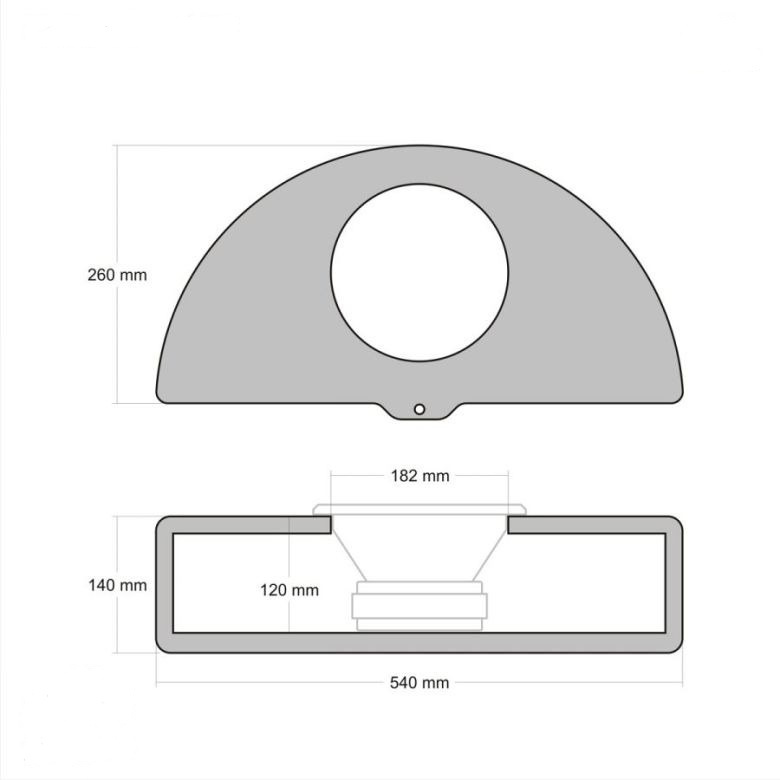 DLS Passiivinen bassokaiutin varapyöräkotelolle PE8.D2:lla