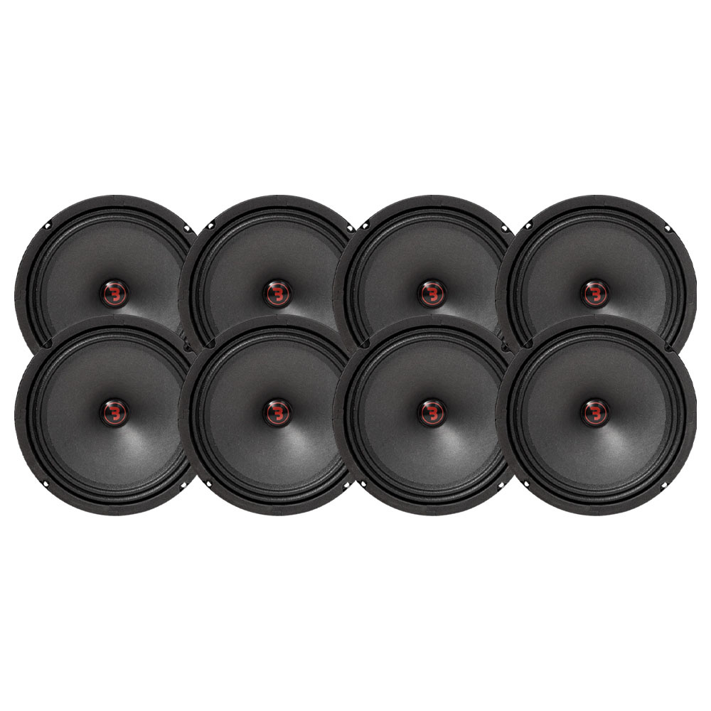 8-pack Bass Habit Rebel SR200M, 8 tuuman keskiäänikaiuttimet