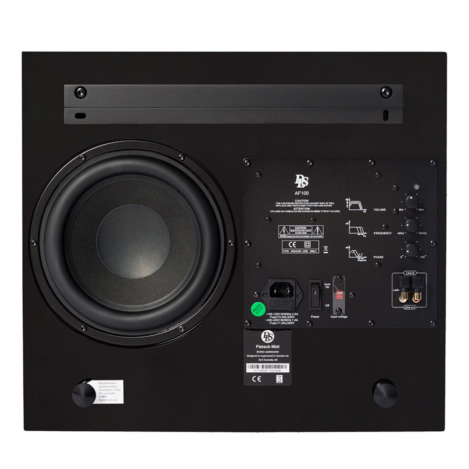 Yamaha SR-B20 & DLS Flatsub Midi 2.1 soundbarpaketti, musta