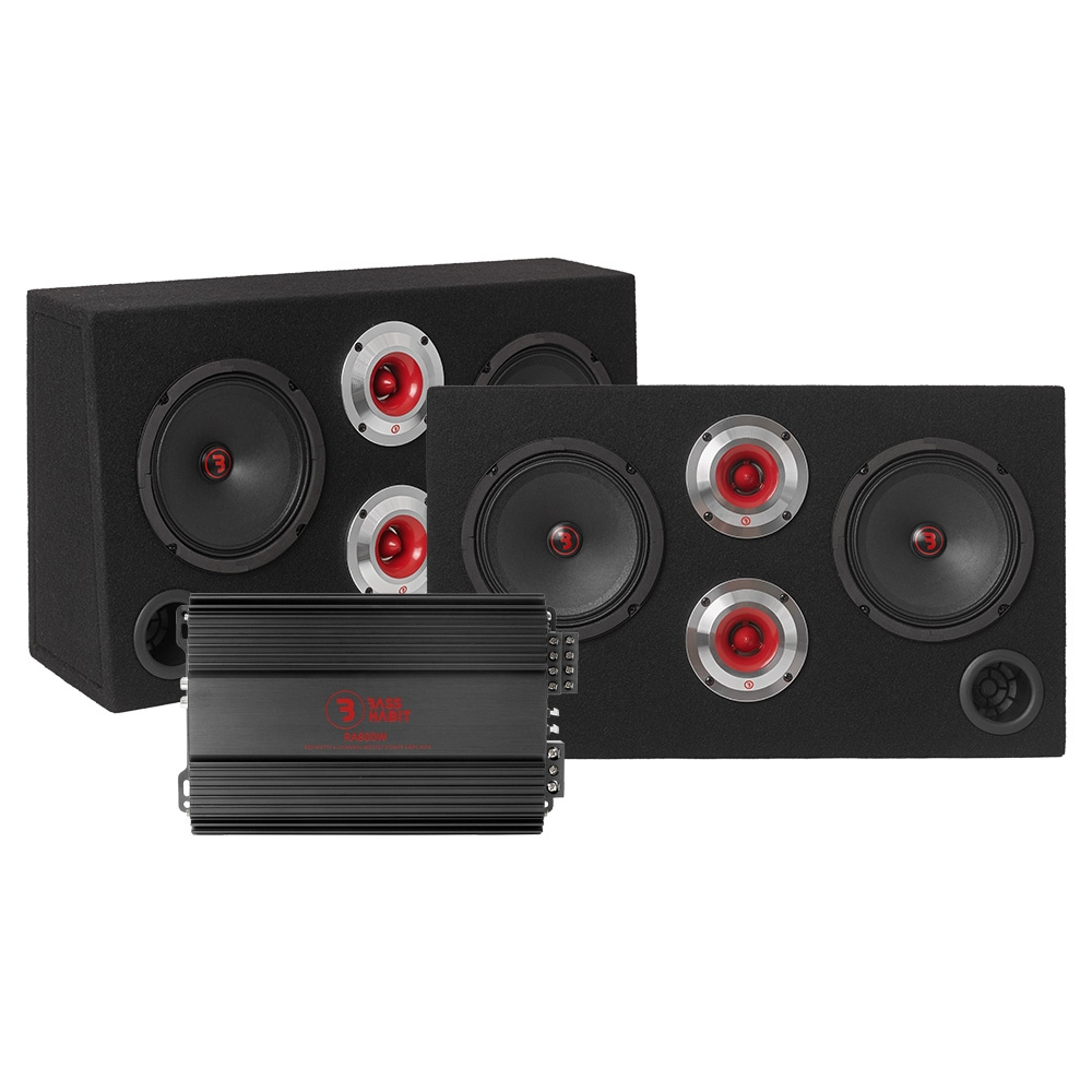 2-pack Bass Habit SRE62 mukana RA800W