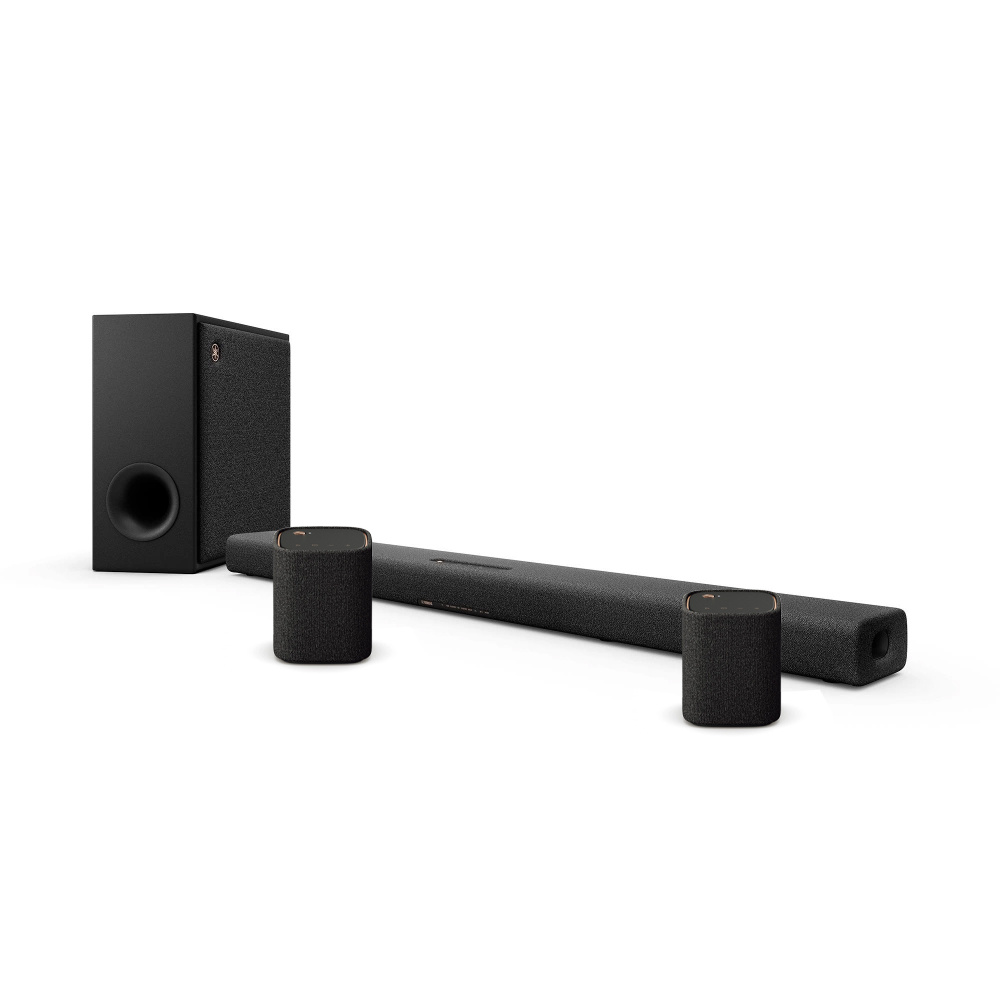 Yamaha True X Bar 50A Dolby Atmos soundbar-paketti, grafiitinharmaa