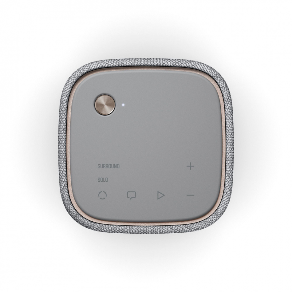 Yamaha True X Bar 50A Dolby Atmos soundbar-paketti, vaaleanharmaa