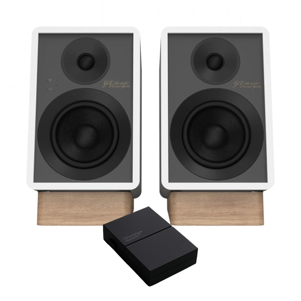 Onkyo GX-30ARC valkoisena Atonemo Streamplayerilla