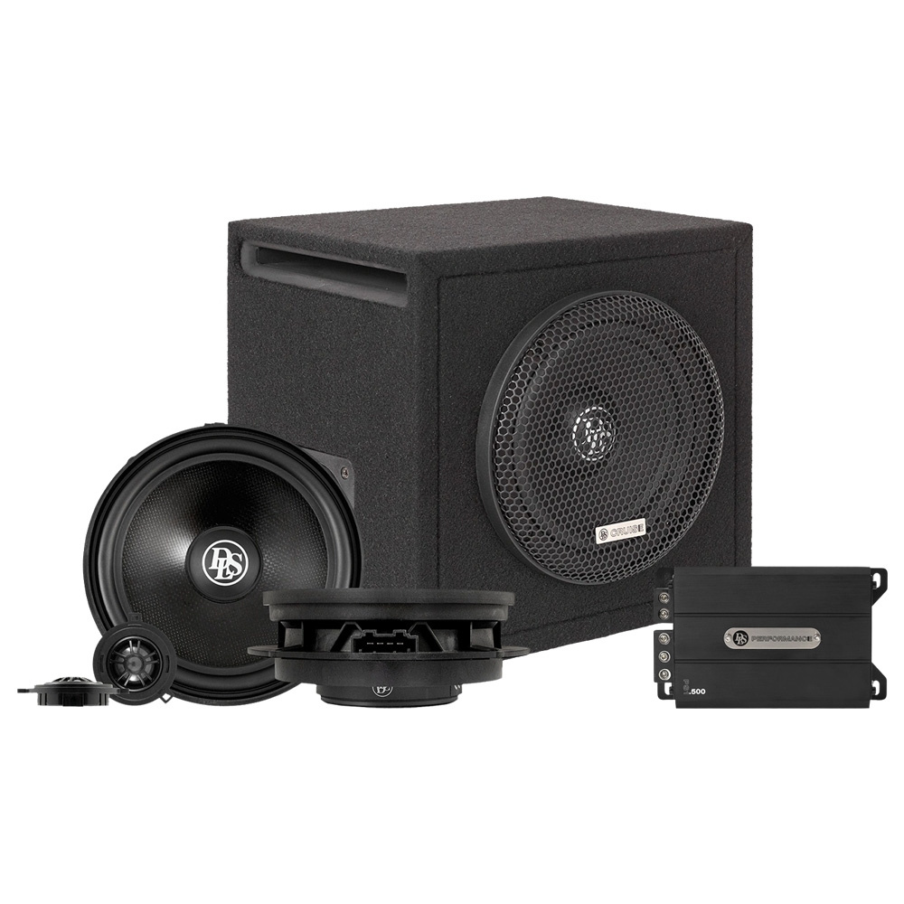 DLS Cruise äänipaketti Transporter T6.1:lle, bassopaketti ja kaiuttimet