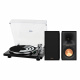 Dayton Audio TT-1BTB Klipsch R-50PM:n kanssa, vinyylipaketti Dayton Audio TT-1BTB Klipsch R-50PM:n kanssa, vinyylipaketti