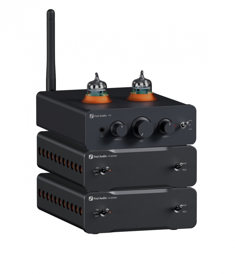 Fosi Audio P3 kaksoisella V3 Mono -yksiköllä, kompakti HiFi-stereopaketti