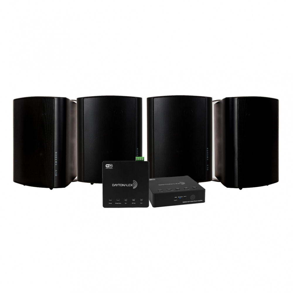 Dayton Audio WB40A & 2 paria DLS MB5i, musta
