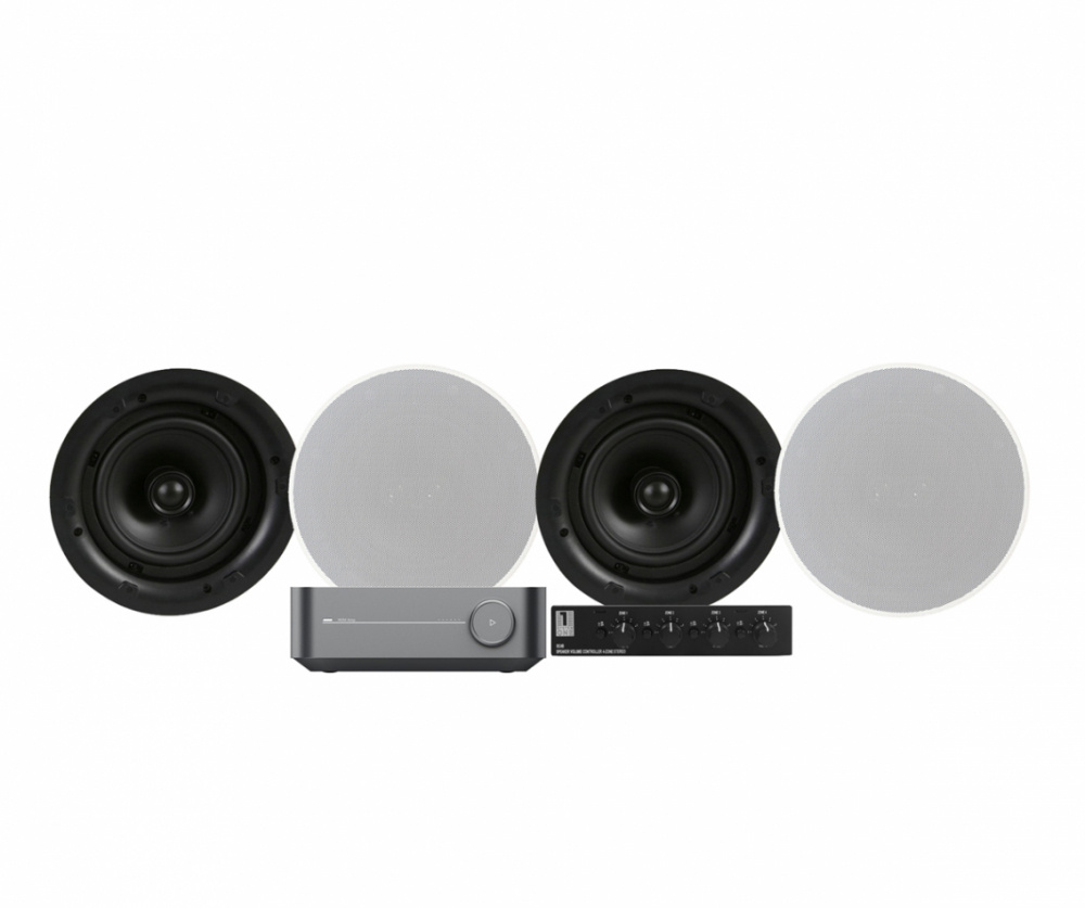 WiiM Amp PSC4B:llä & 2 paria DLS IC624