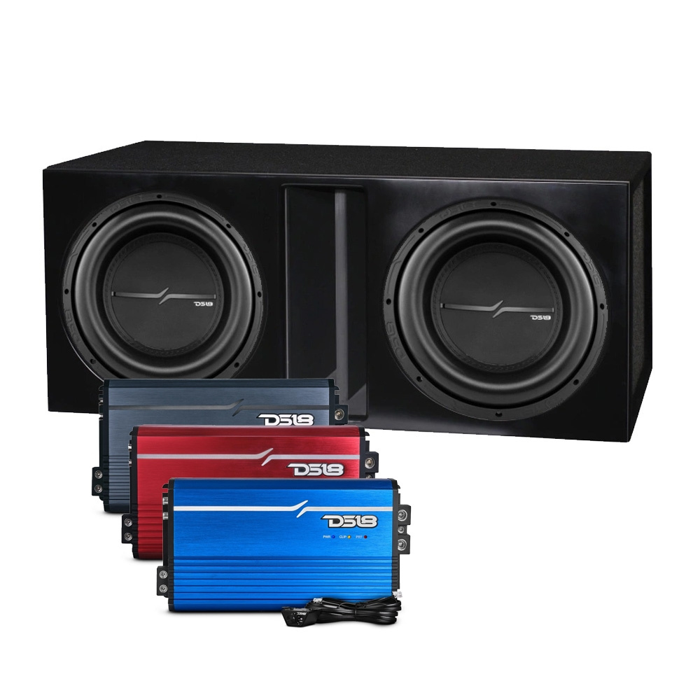 2-pack DS18 ZXI12.4D laatikossa vahvistimen kanssa, bassopaketti
