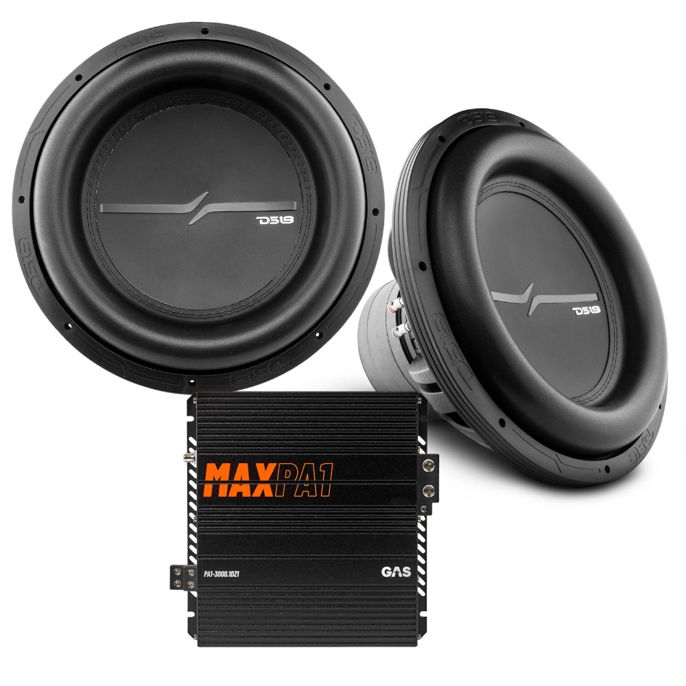 DS18 ZXI15.4D & GAS MAX PA1-3000.1DZ1, bassopaketti