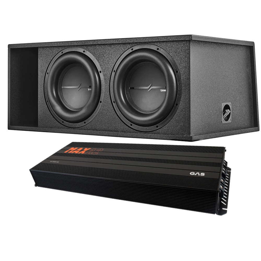 DS18 ZXI-212LD.RG GAS MAX A2-2500.1DL:llä, raskas bassopaketti