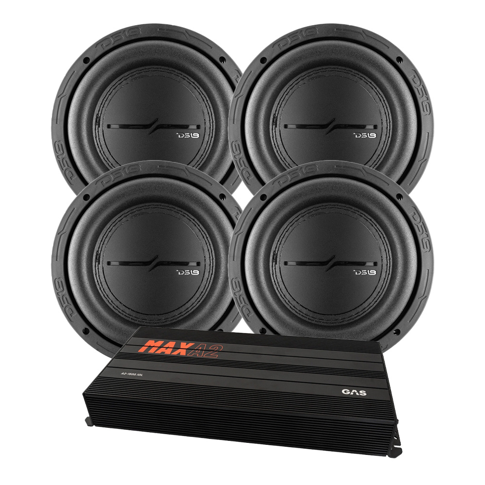 4-pack DS18 ZXI6.2D & GAS MAX A2-1500.1DL, basspaketti