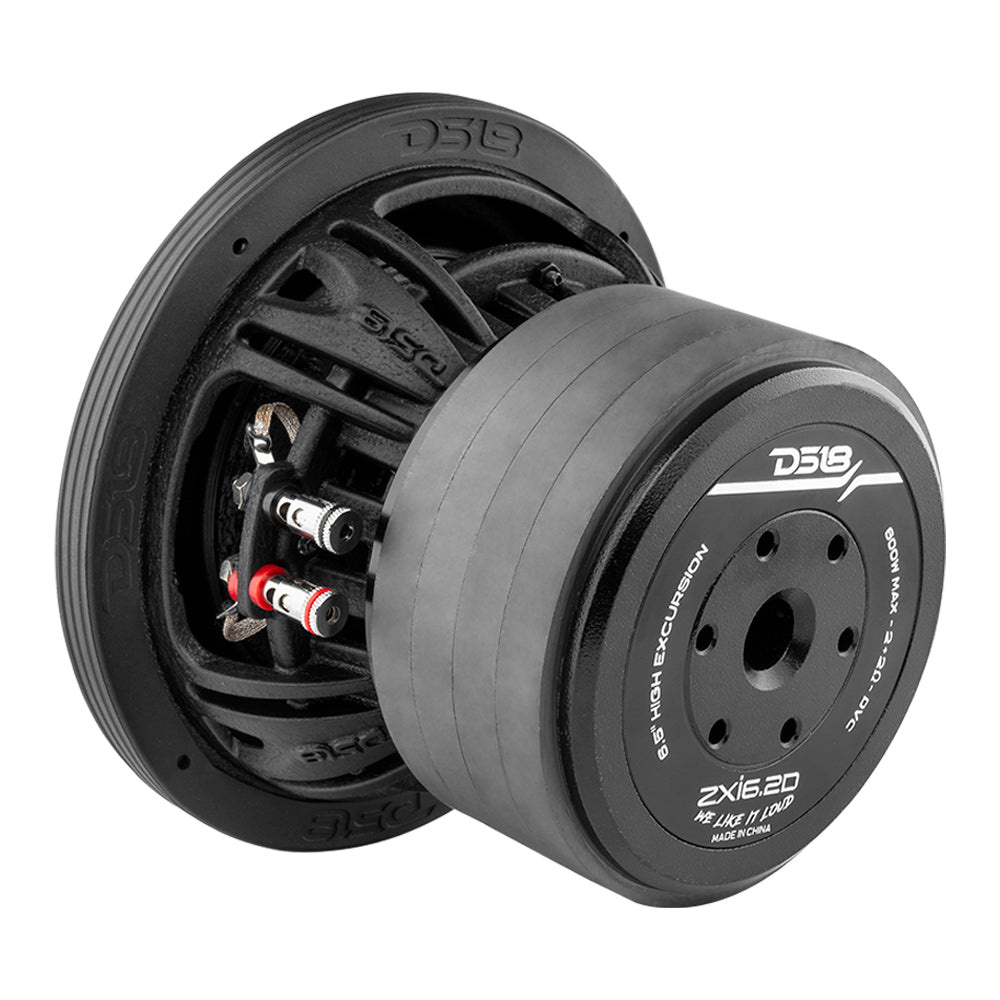 2-pack DS18 ZXI6.2D, pitkäiskuiset 6.5 tuuman bassokaiuttimet